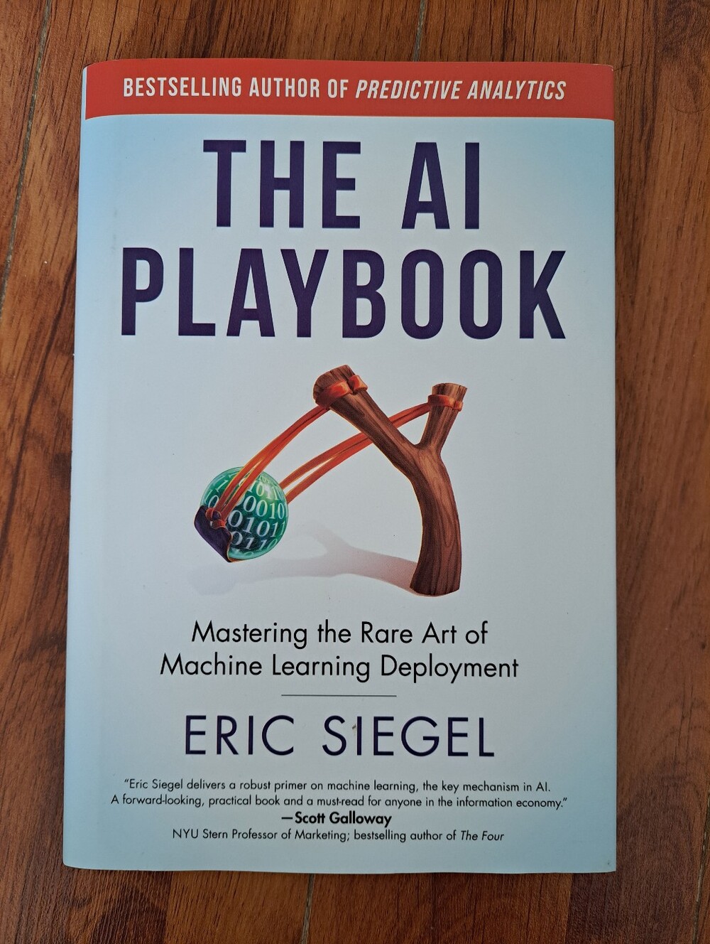 The AI Playbook by Eric Siegel - White & Orange Cover